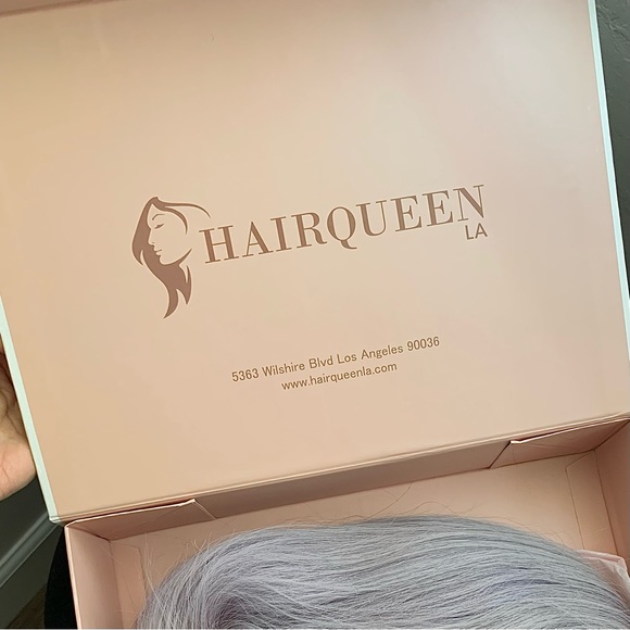 Hair Queen LA NEW* Amethyst/Lilac/Purple 100% Human Hair Wig, 18 inches - Picture 9 of 9